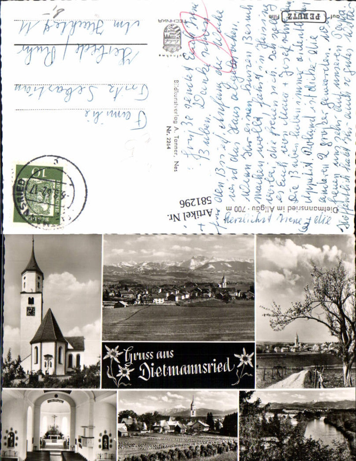 581296,Mehrbild Ak Dietmannsried i. Allgäu Kirche