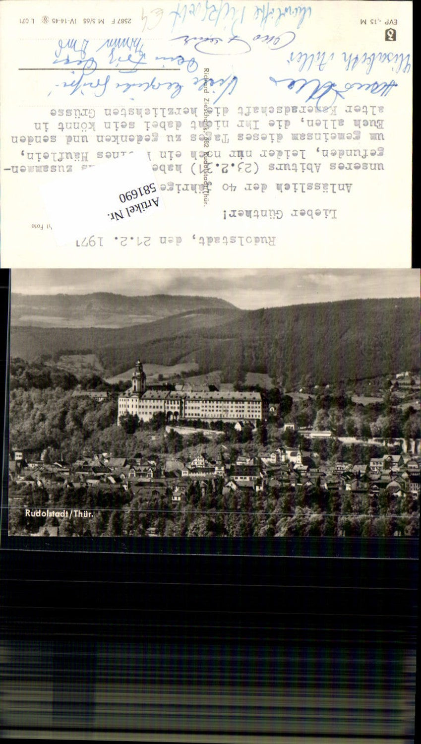 581690,Foto Ak Rudolstadt Ansicht