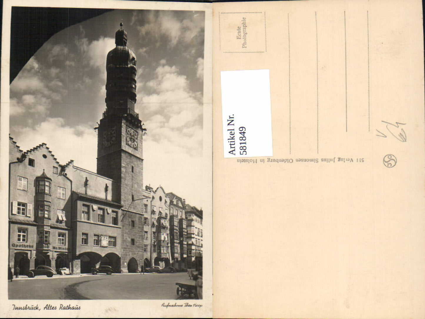 Alte Ansichtskarte – Old Postcard