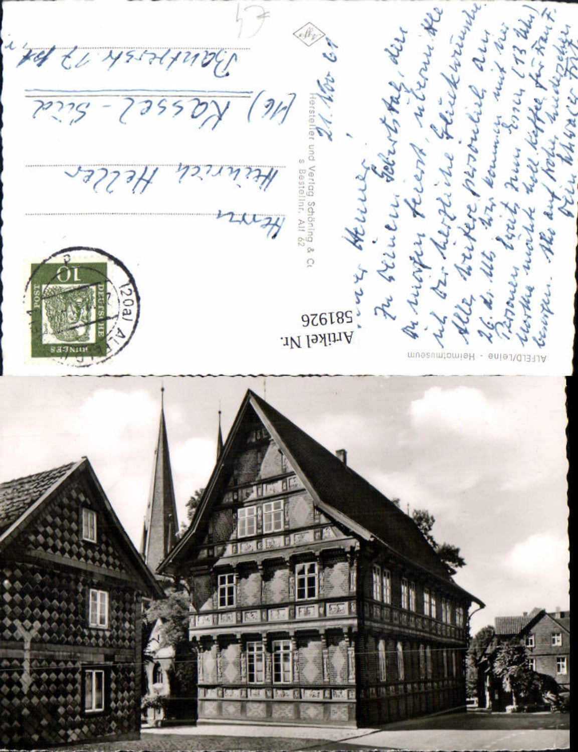 581926,Foto Ak Alfeld Leine Heimatmuseum Museum