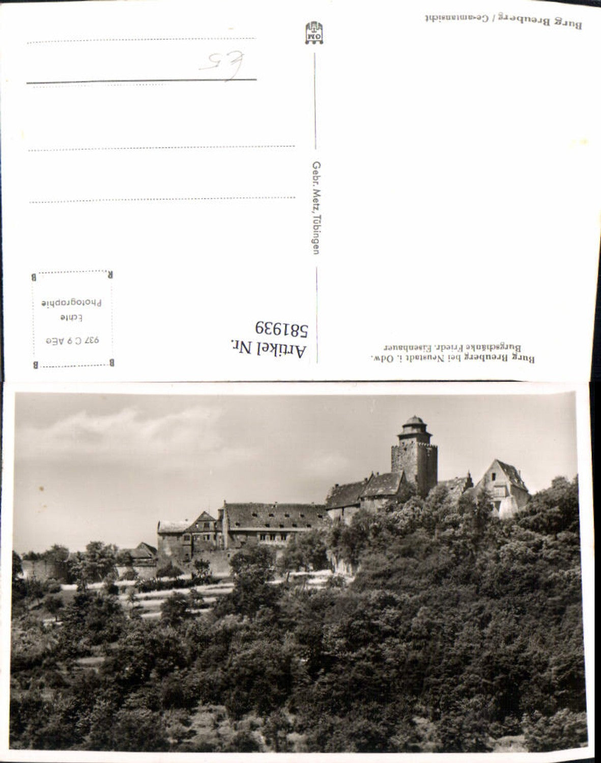 581939,Foto Ak Breuberg Burg Breuberg b. Neustadt i. Odenwald