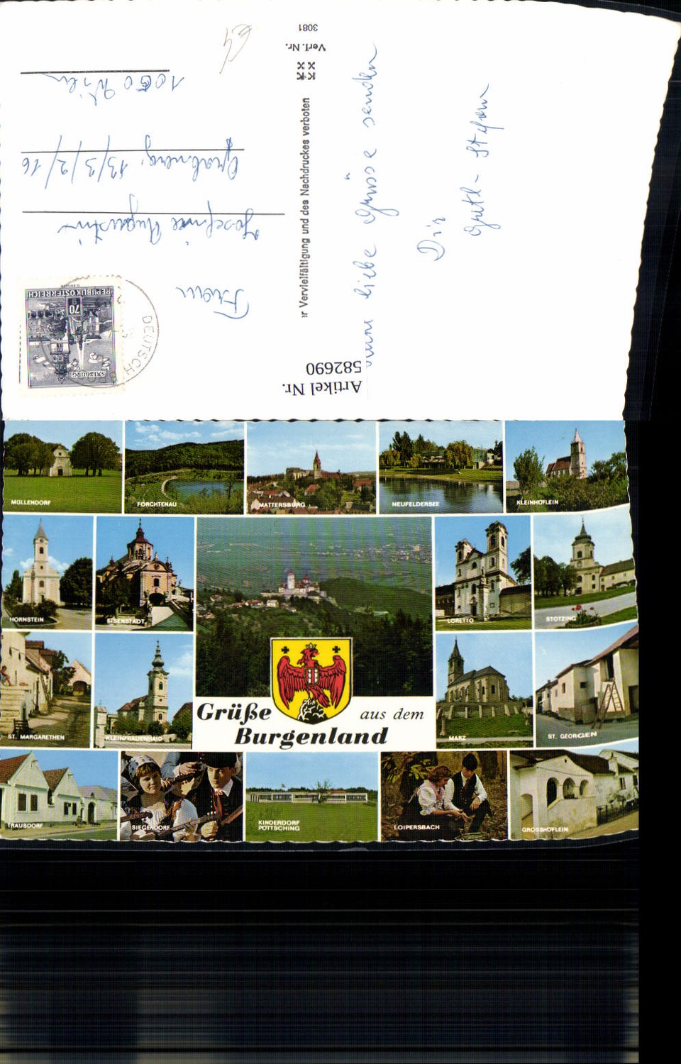 582690,Mehrbild Ak Burgenland Hornstein Eisenstadt Neufeldersee Loretto