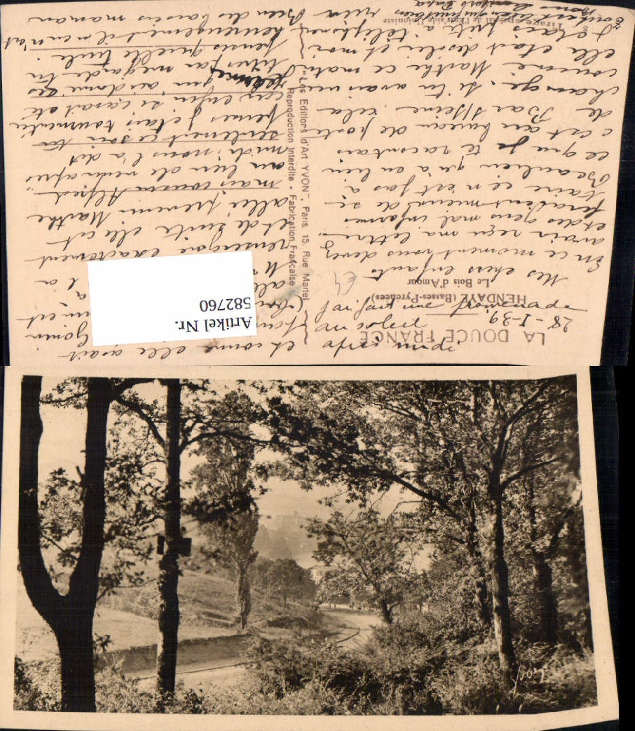 Alte Ansichtskarte – Old Postcard