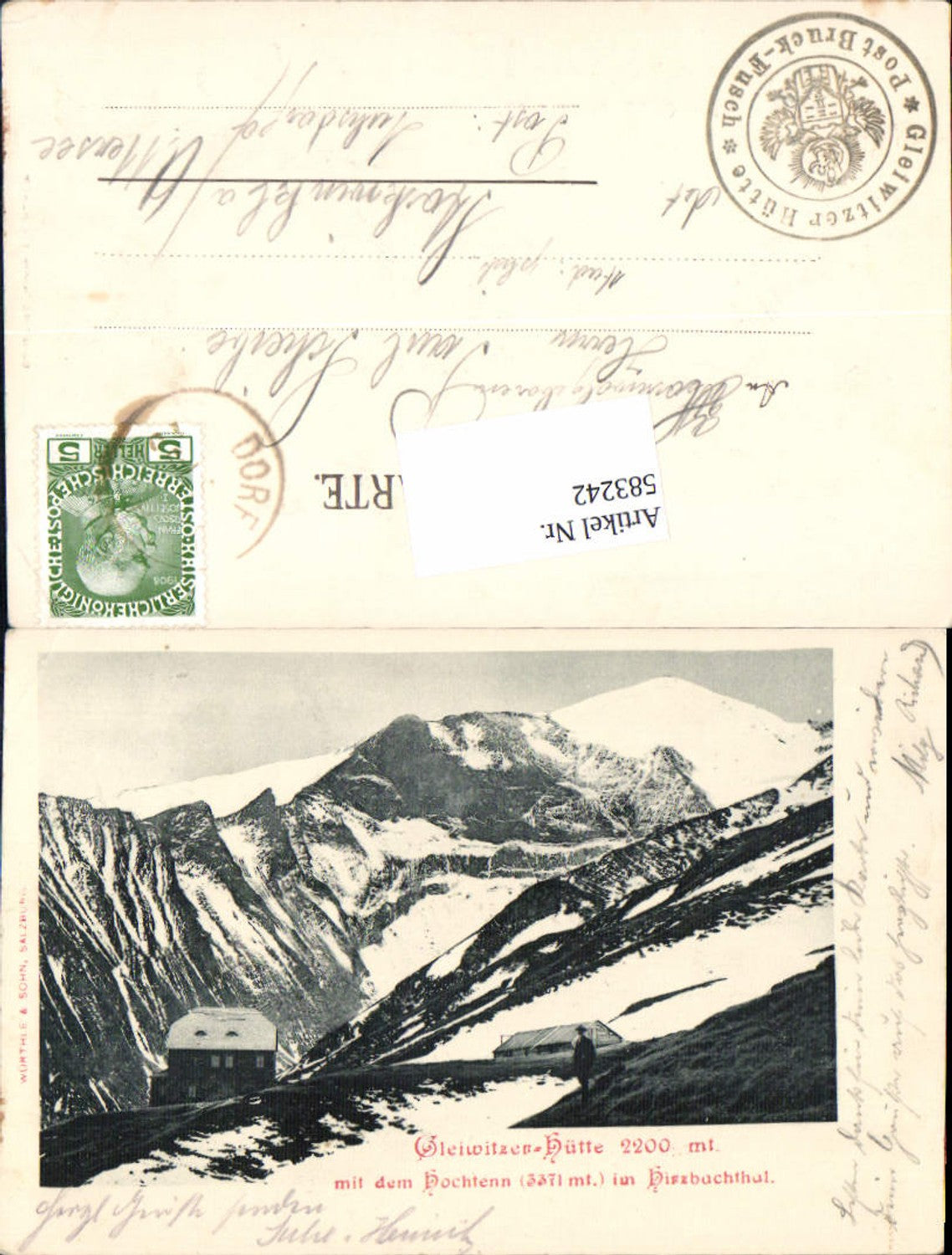 583242,Bruck Fusch Glocknerstraße Gleiwitzer Hütte Hirzbachthal