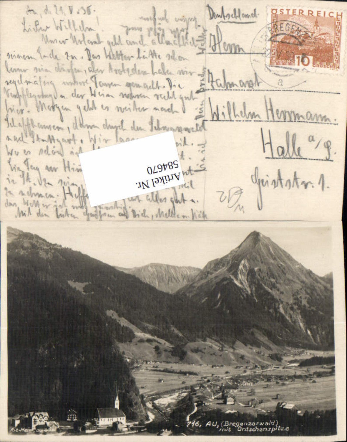 Alte Ansichtskarte – Old Postcard