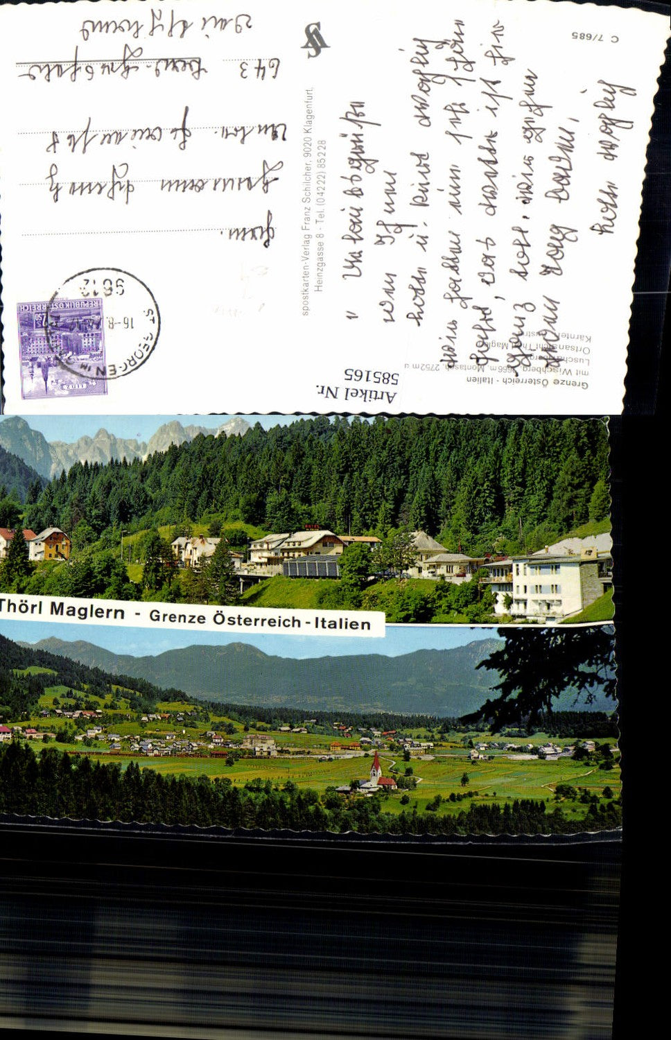 585165,Thörl Maglern Thörl-Maglern Arnoldstein Grenze Österreich Italien