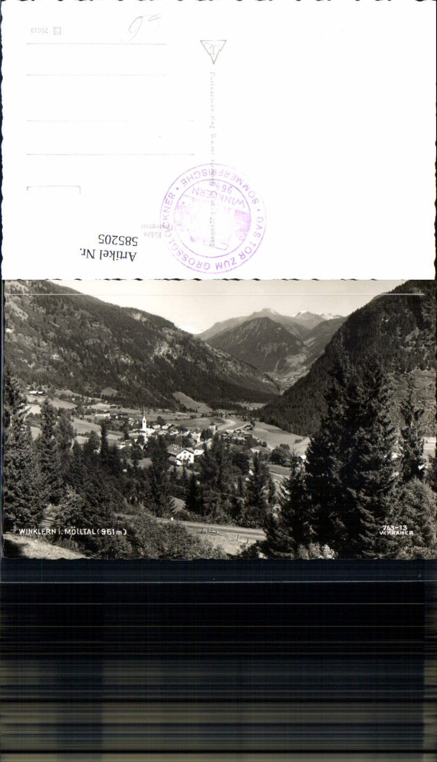 585205, Photo Ak Winklern i. Mölltal Totale