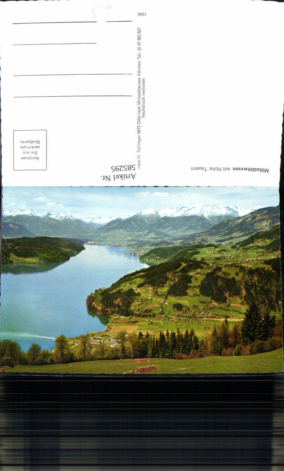 585295, Millstättersee with Hohe Tauern Total Millstatt am See
