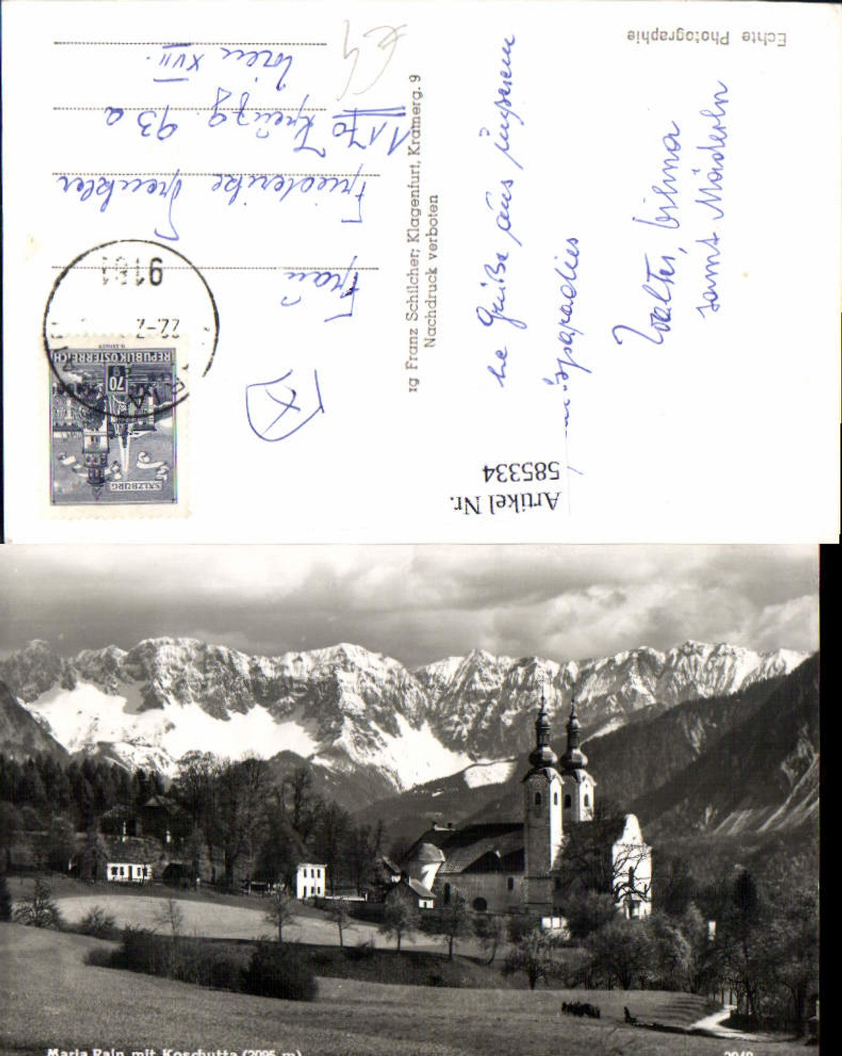 Alte Ansichtskarte – Old Postcard