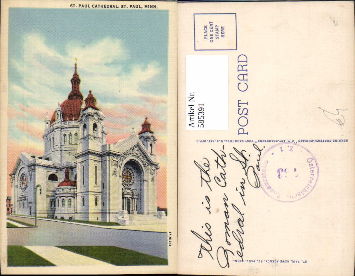Alte Ansichtskarte – Old Postcard