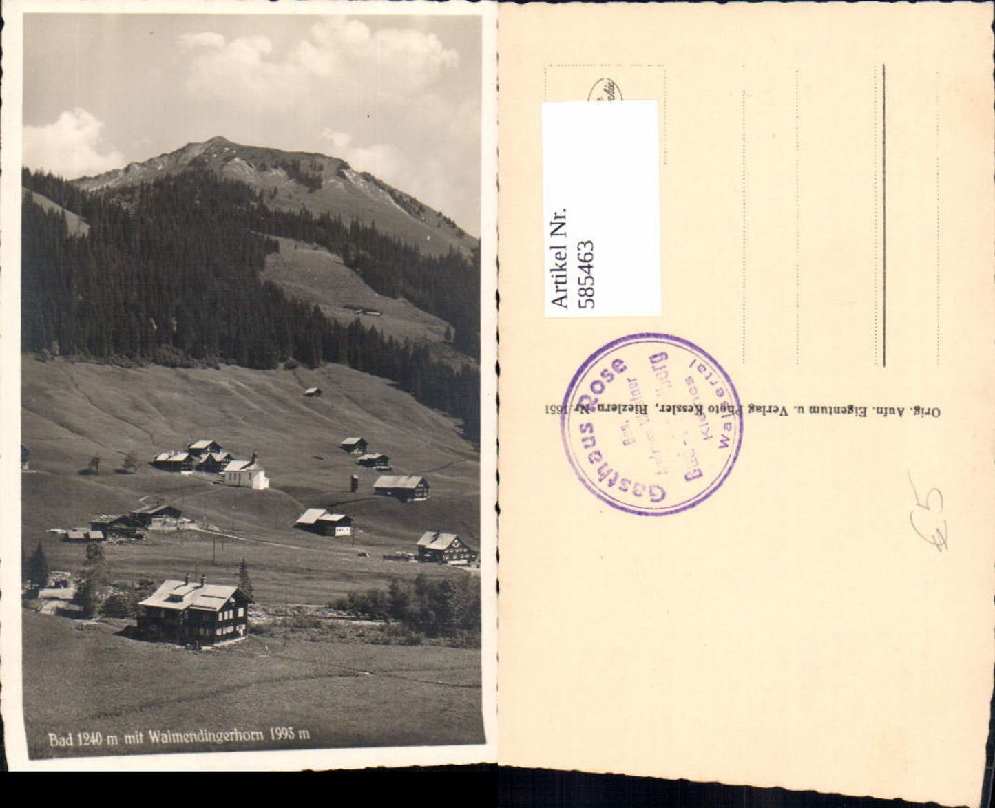 Alte Ansichtskarte – Old Postcard