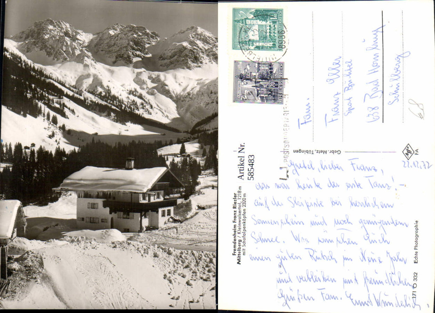 Alte Ansichtskarte – Old Postcard