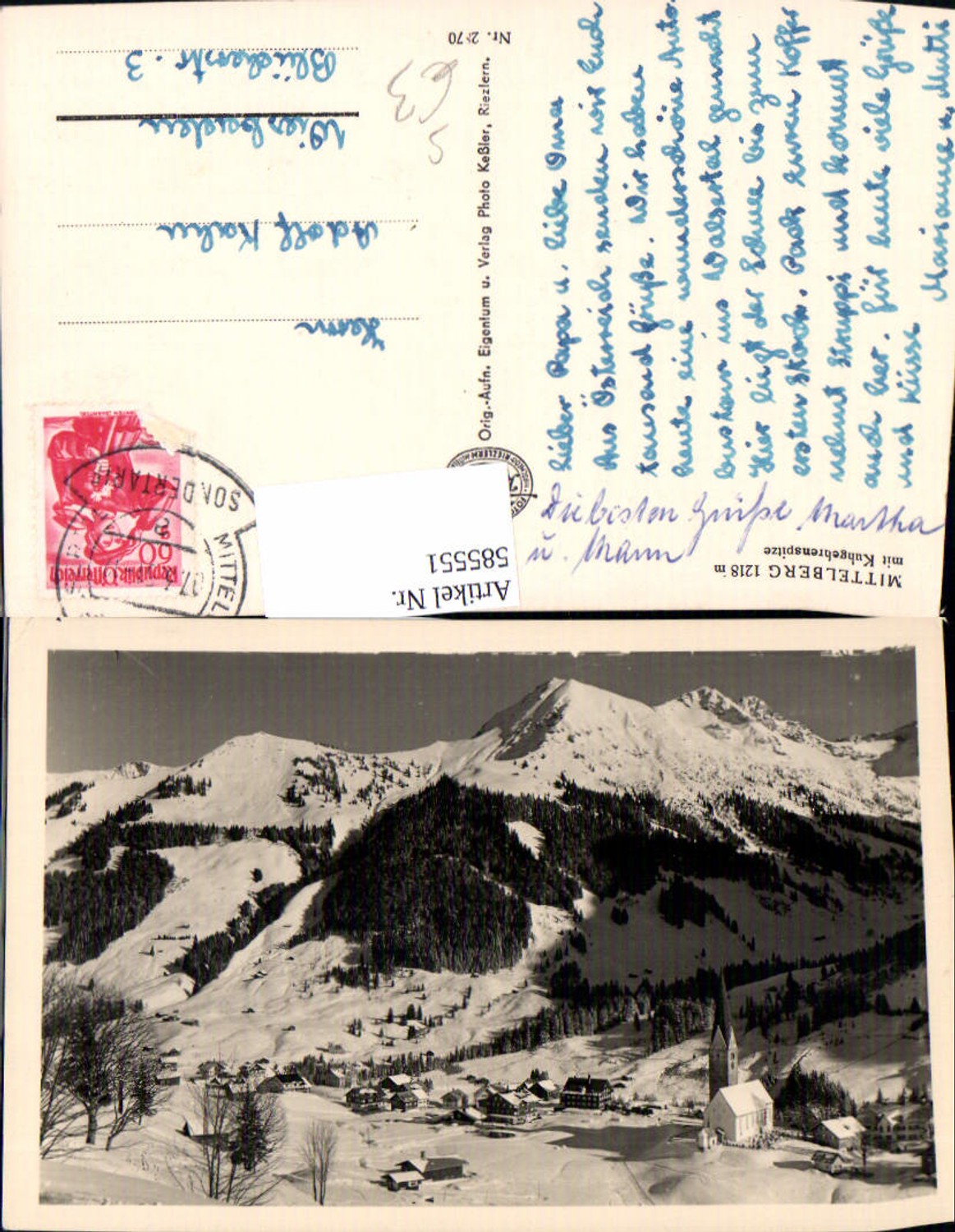 Alte Ansichtskarte – Old Postcard