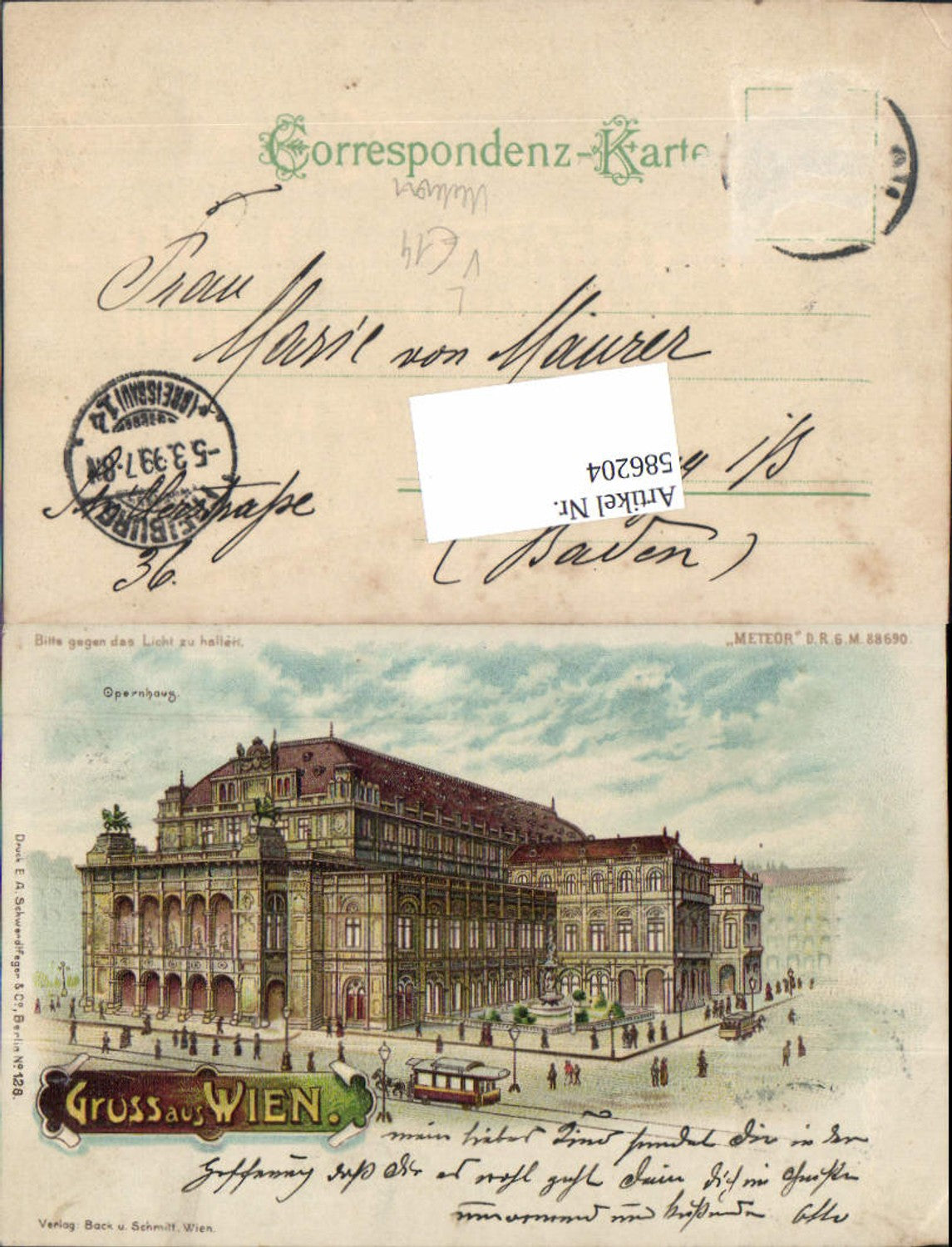 Alte Ansichtskarte – Old Postcard