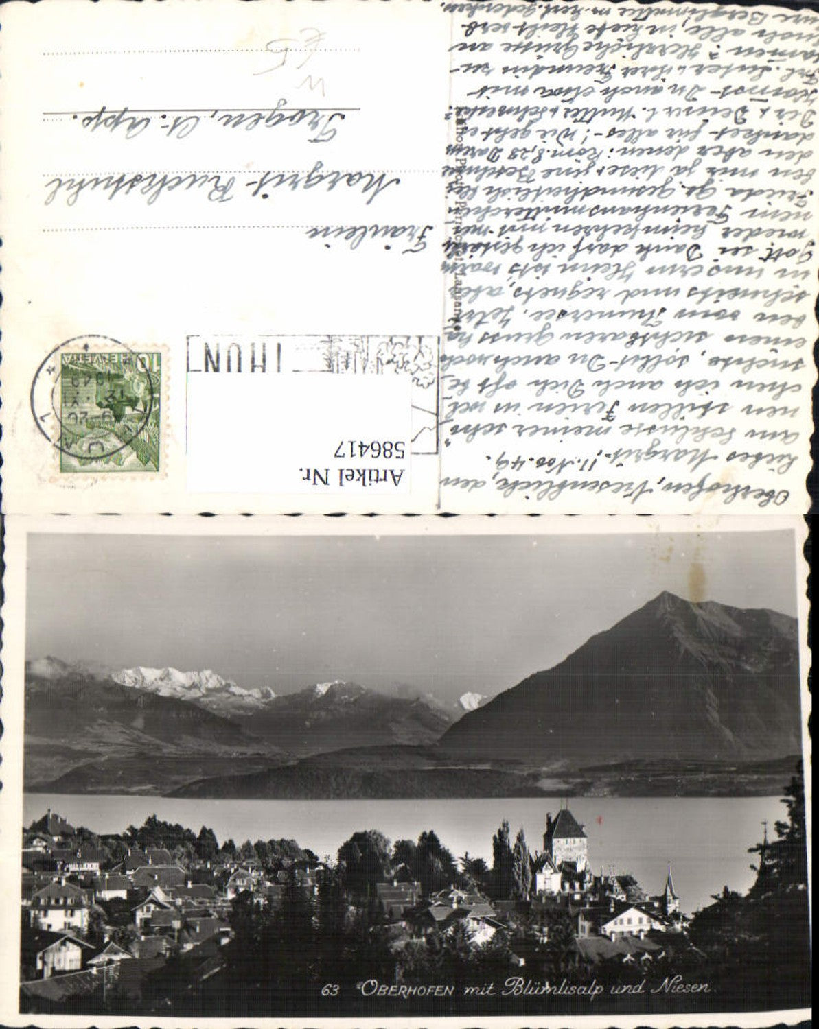 Alte Ansichtskarte – Old Postcard