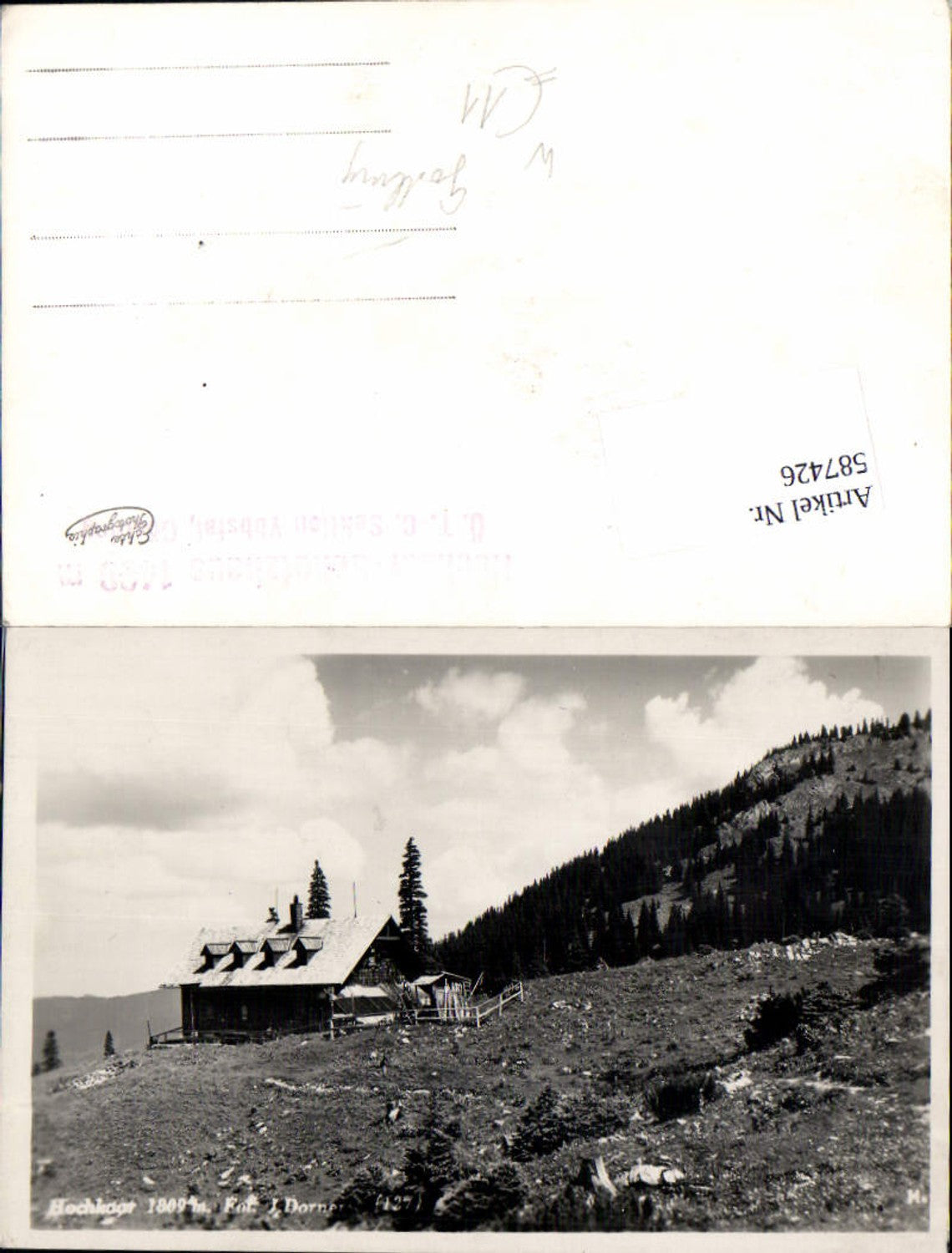 587426,Foto Ak Schutzhaus Hochkar Göstling an der Ybbs