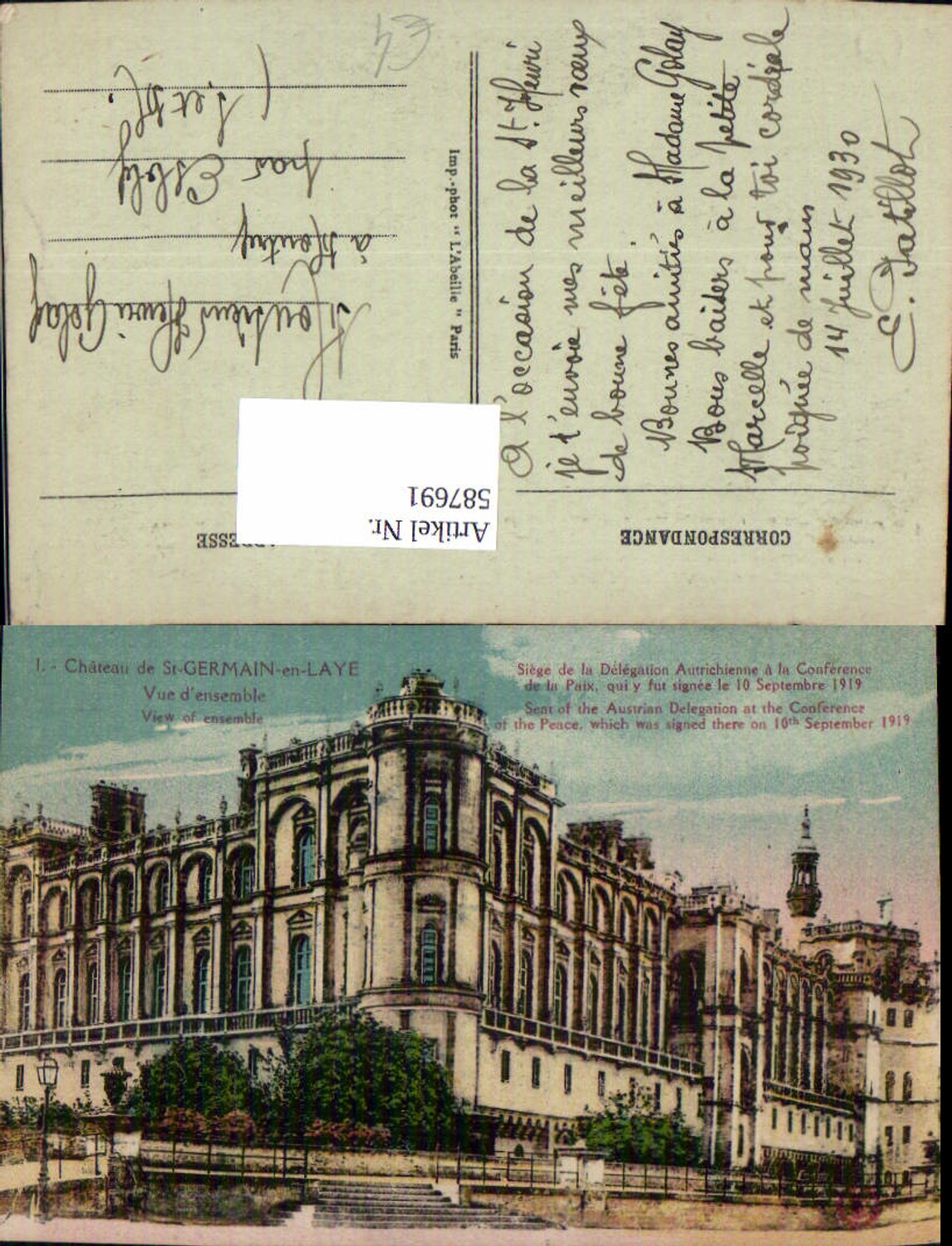 Alte Ansichtskarte – Old Postcard