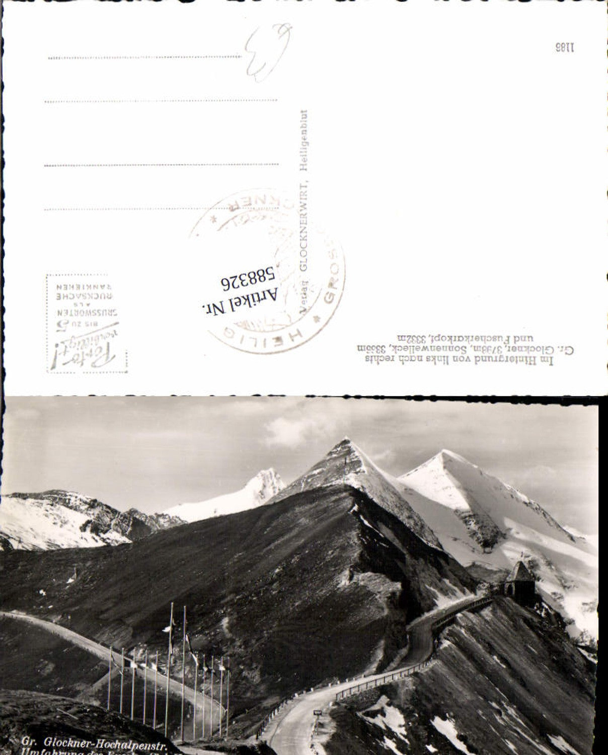 588326,Grossglockner Hochalpenstrasse Heiligenblut Fuschertörl
