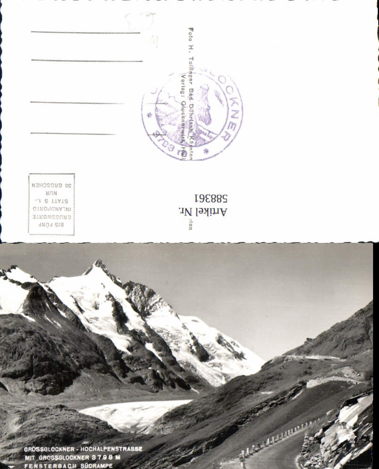 588361,Grossglockner Hochalpenstrasse Heiligenblut Südrampe Fensterbach