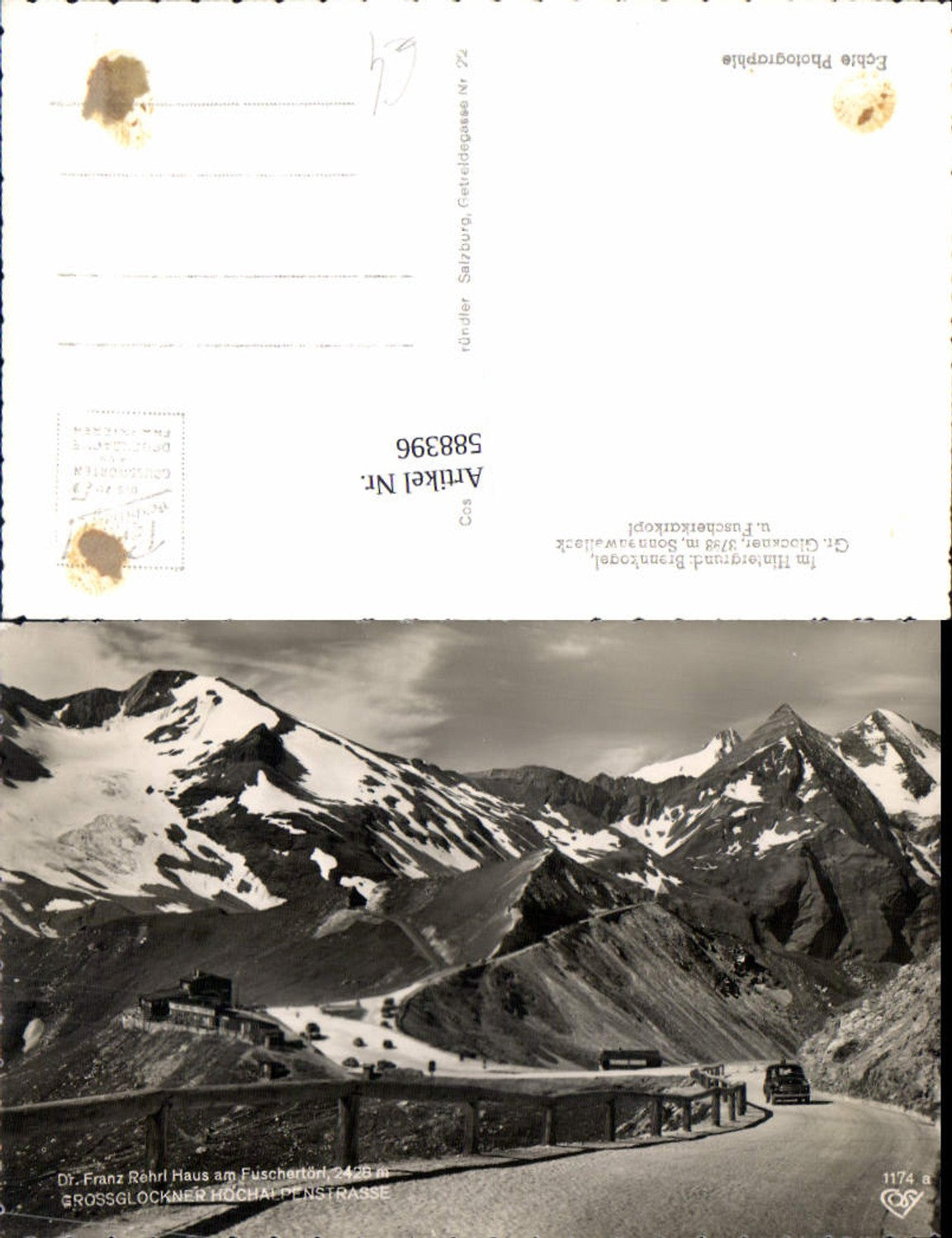 588396,Grossglockner Hochalpenstrasse Heiligenblut Fuschertörl Auto Oldtimer