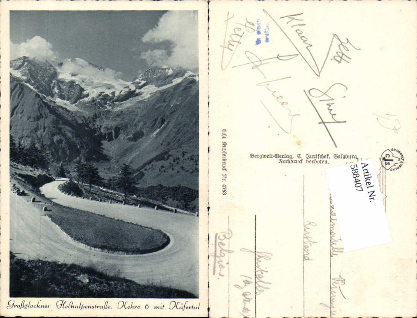 588407,Grossglockner Hochalpenstrasse Heiligenblut Kehre 6