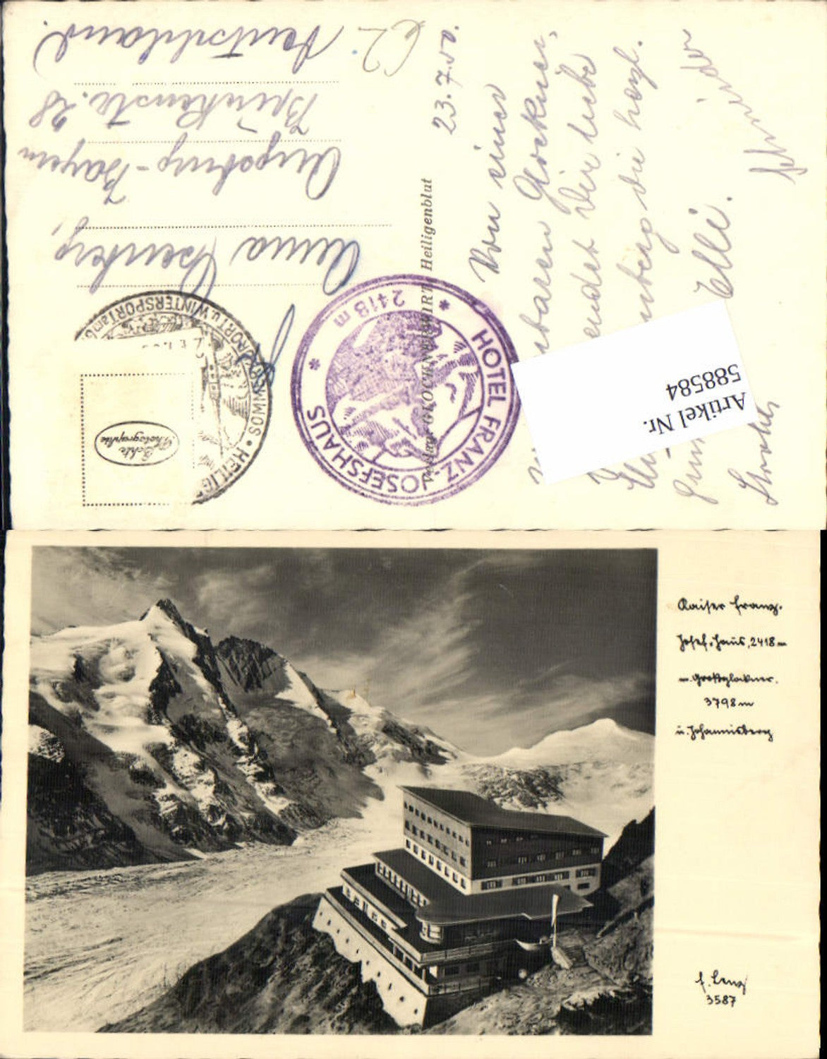 588584, Kaiser Franz Josef House Grossglockner Heiligenblut