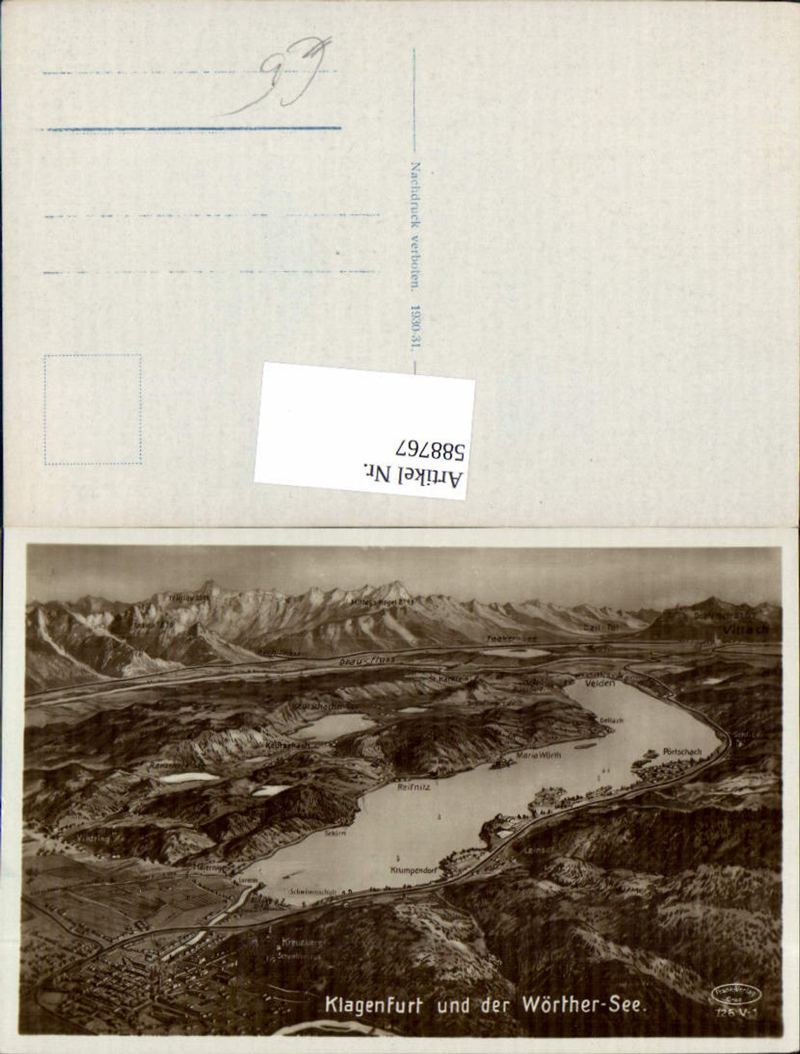 588767,Klagenfurt Stadt Vogelschau Wörthersee