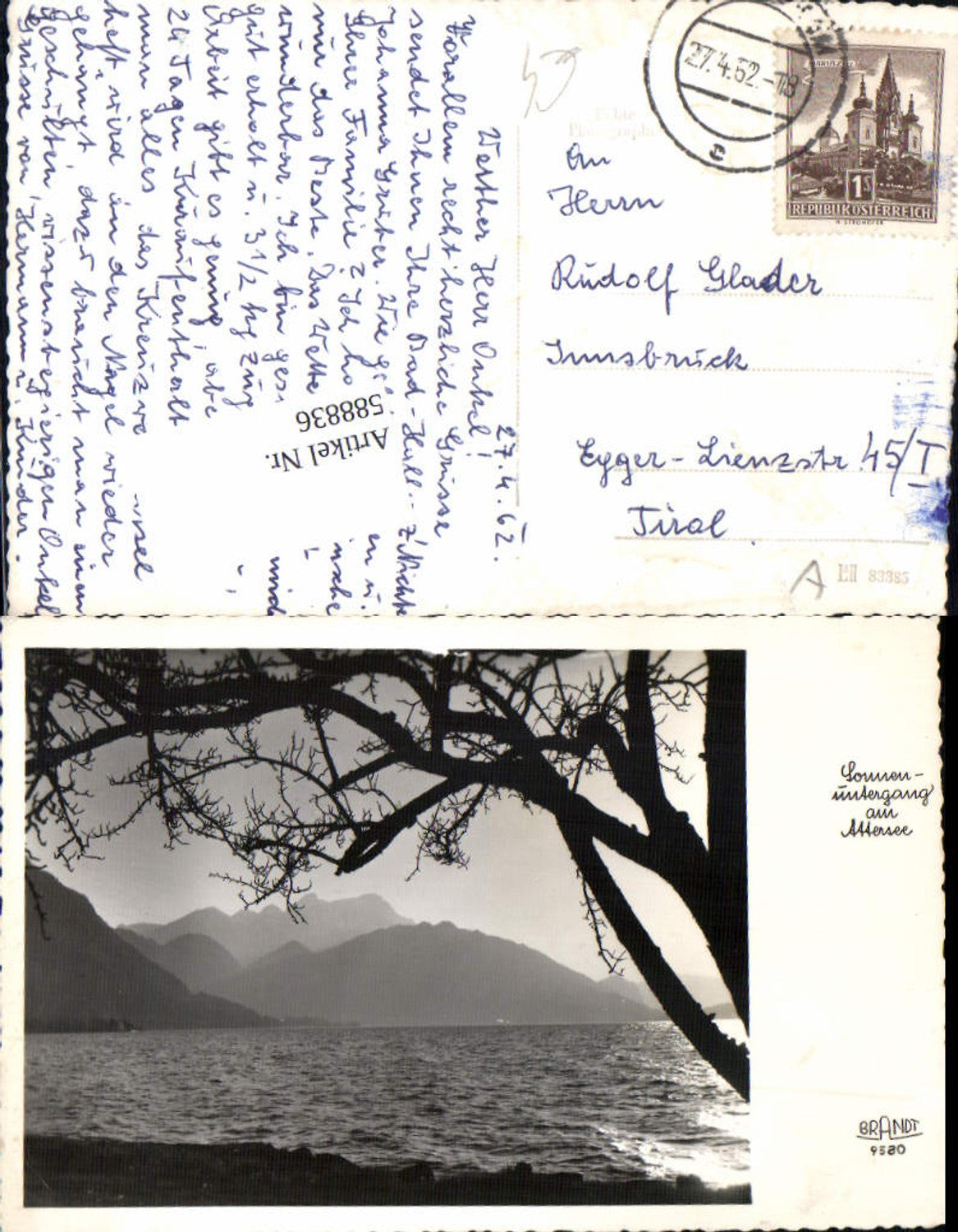 588836,Sonnenuntergang am Attersee