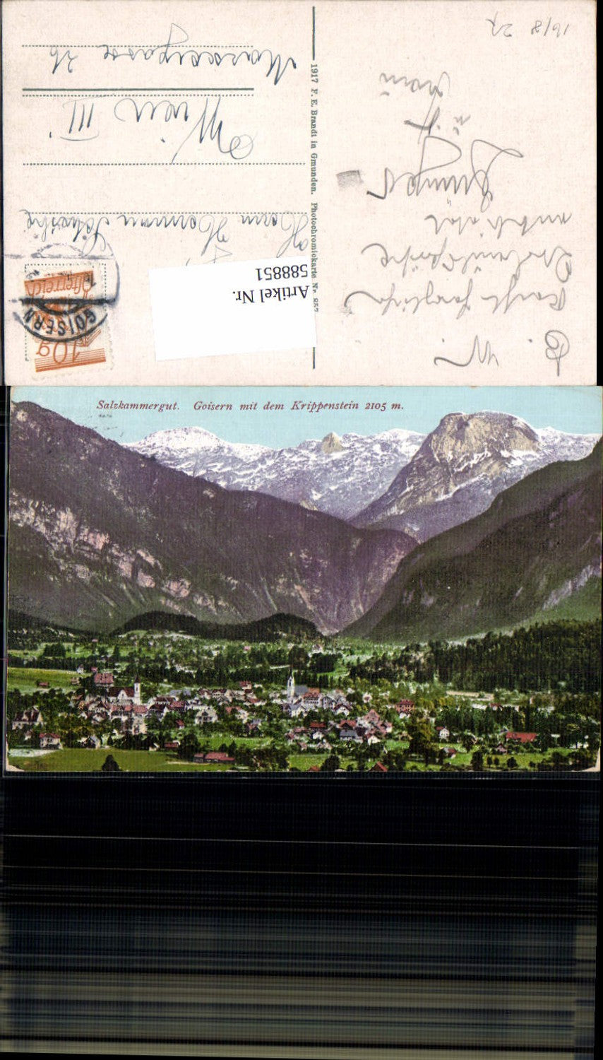 588851,Salzkammergut Goisern m. Krippenstein pub Brandt 857
