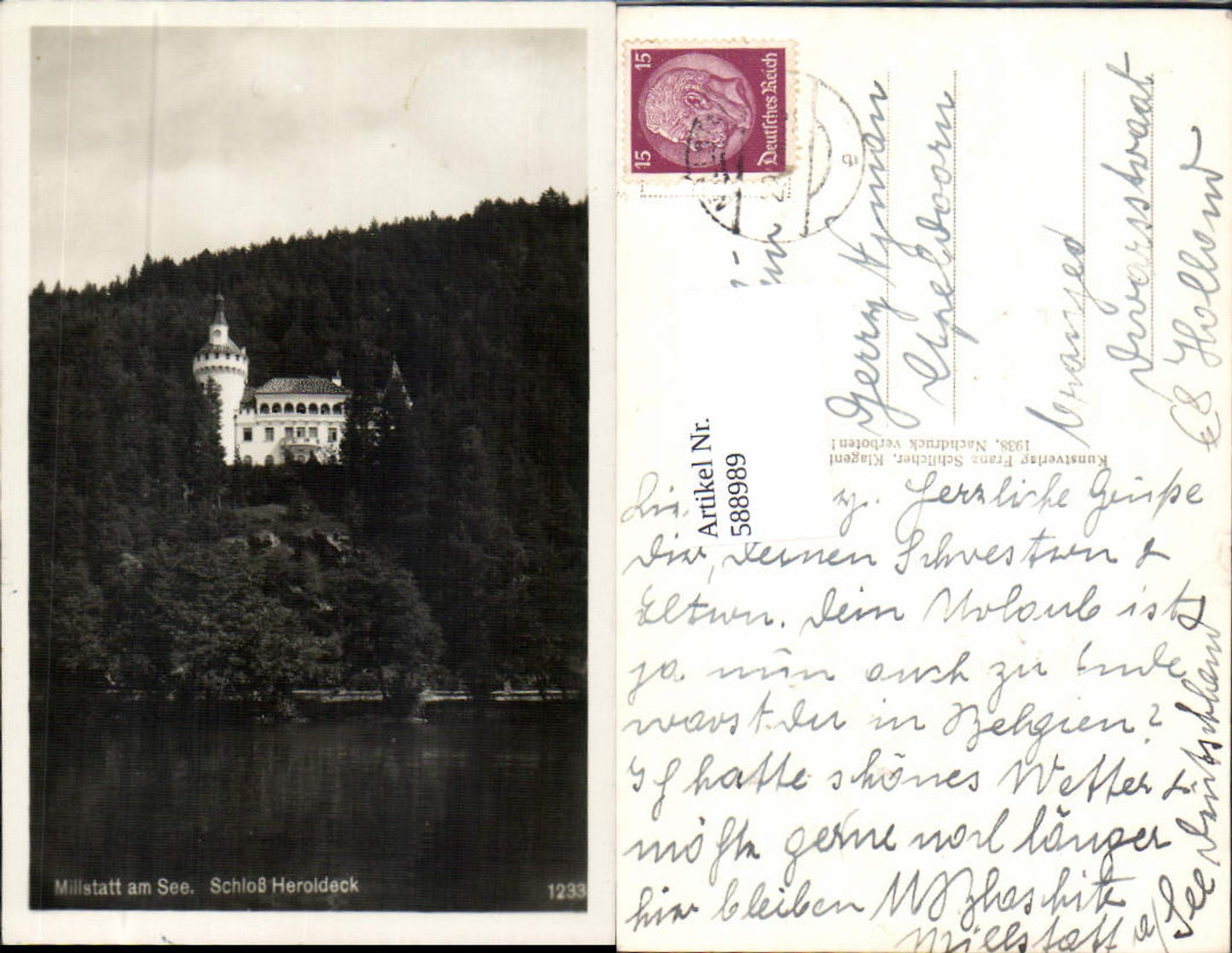 588989,Millstatt am See Millstättersee Schloß Heroldeck