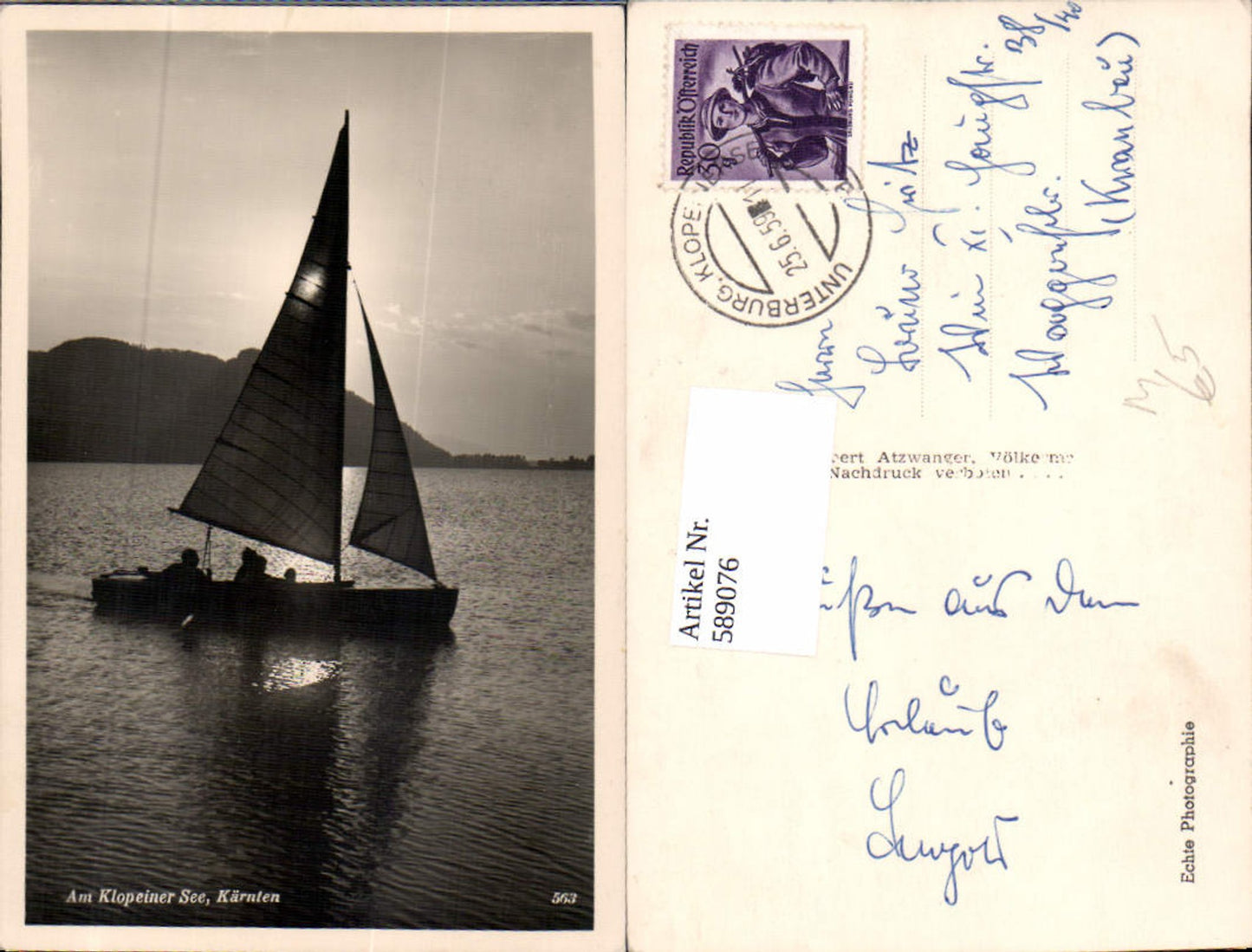 589076,Klopeinersee St. Kanzian Segelboot