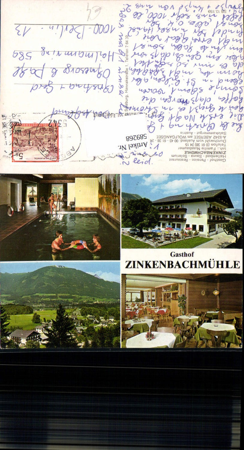 589268,Abersee am Wolfgangsee St. Wolfgang Zinkenbachmühle Gasthaus