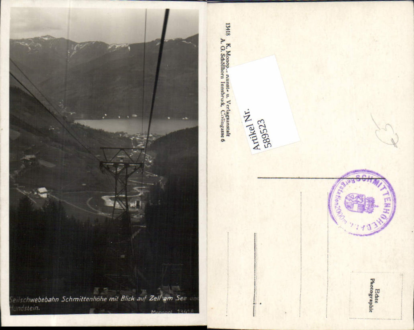 589523,Zell am See Schmittenhöhe Seilbahn