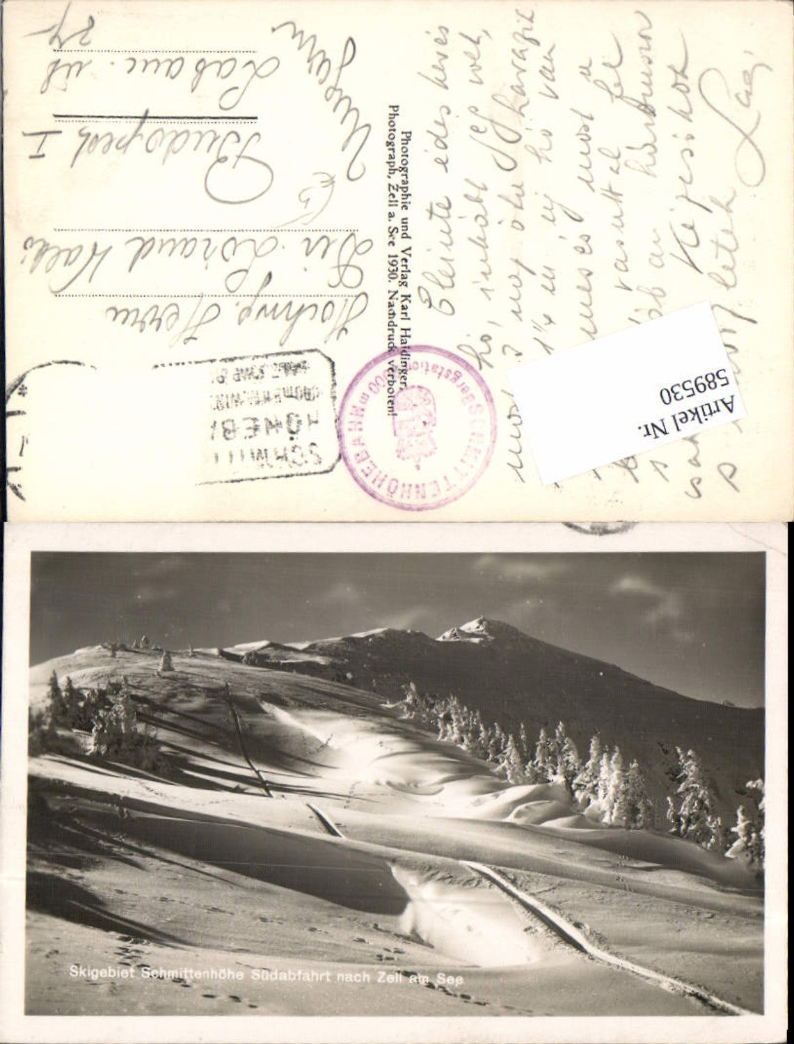 589530,Zell am See Schmittenhöhe Skigebiet Südabfahrt