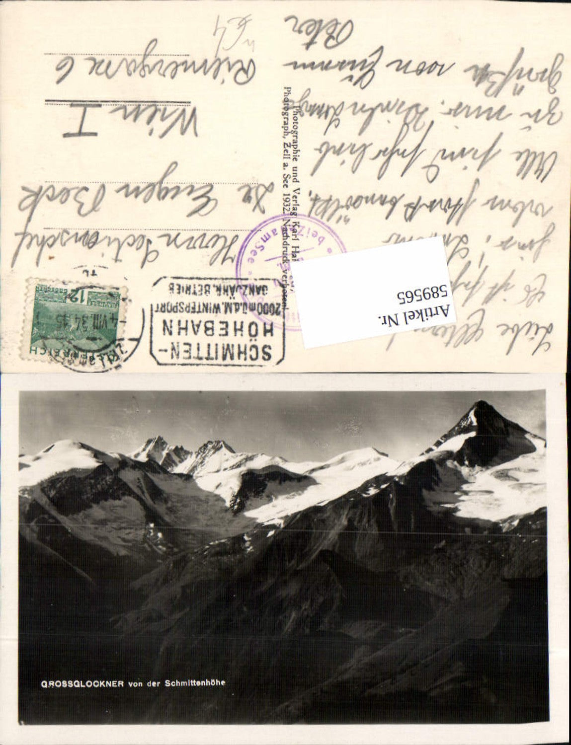 589565,Zell am See Großglockner v.d. Schmittenhöhe