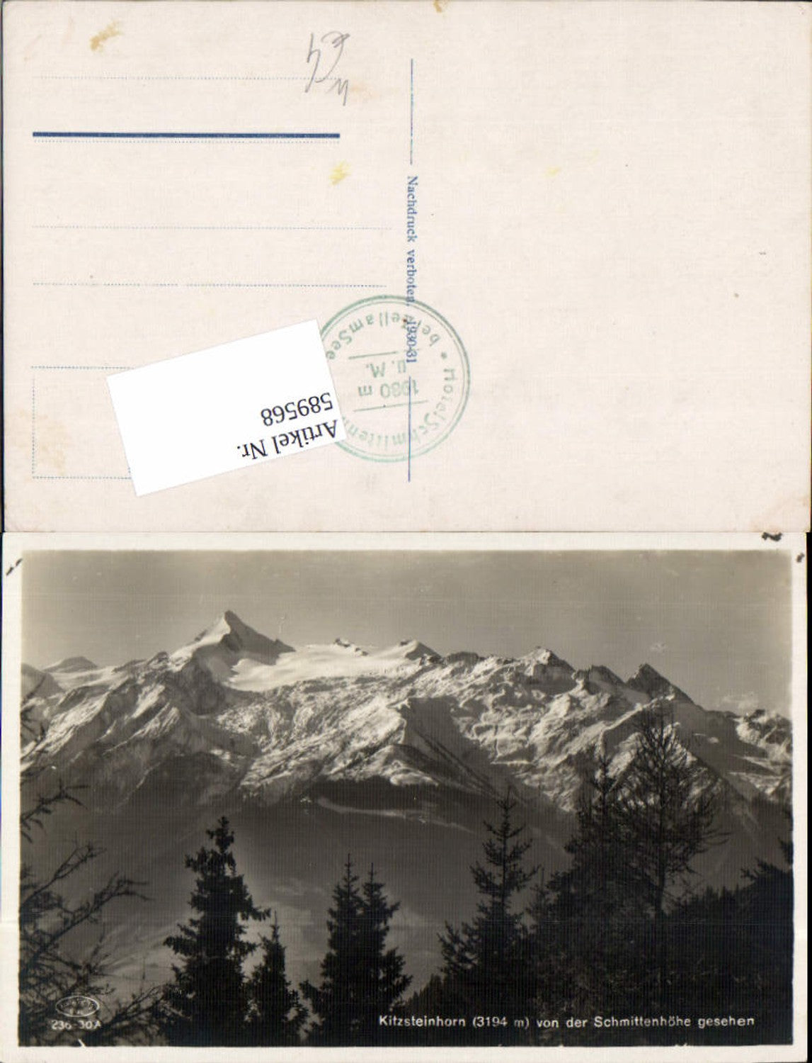 589568,Zell am See Kitzsteinhorn v.d. Schmittenhöhe