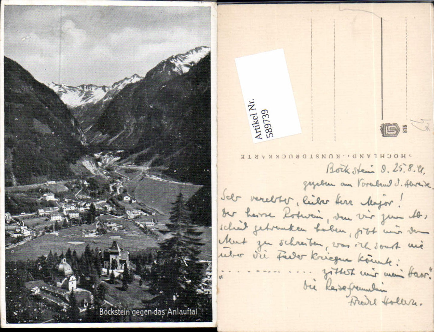 589739, Bad Gastein Bad Gastein Böckstein Anlauftal pub Hochland 815