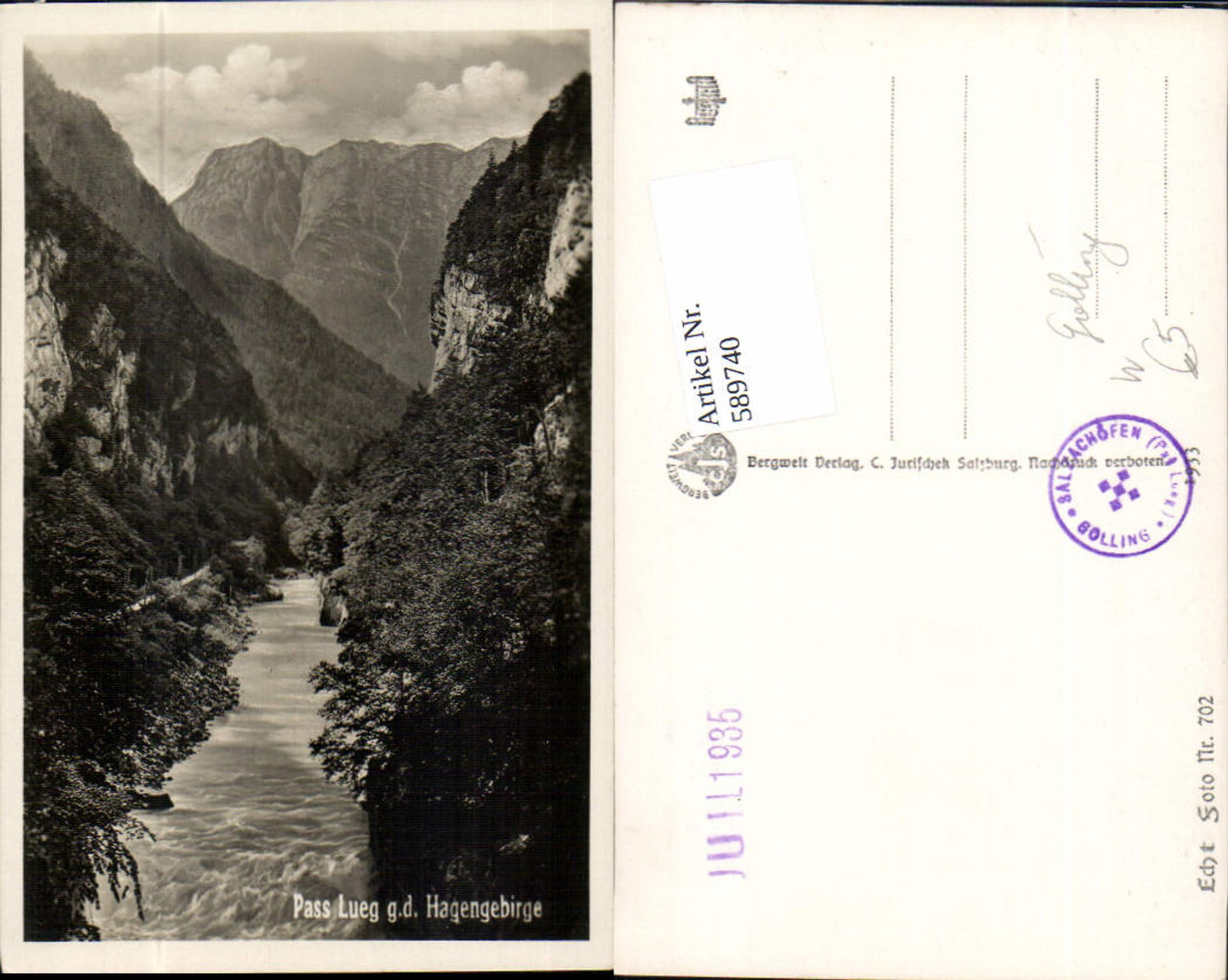 589740,Lofer Pass Lueg Hagengebirge