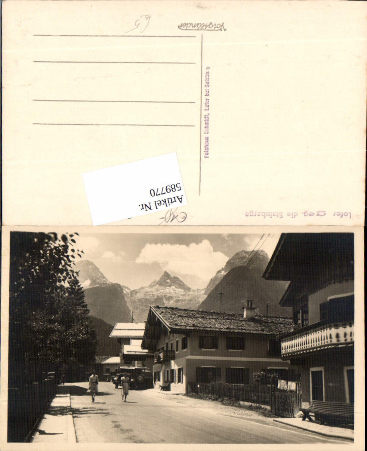 589770,Lofer Straßenansicht pub Schmidt