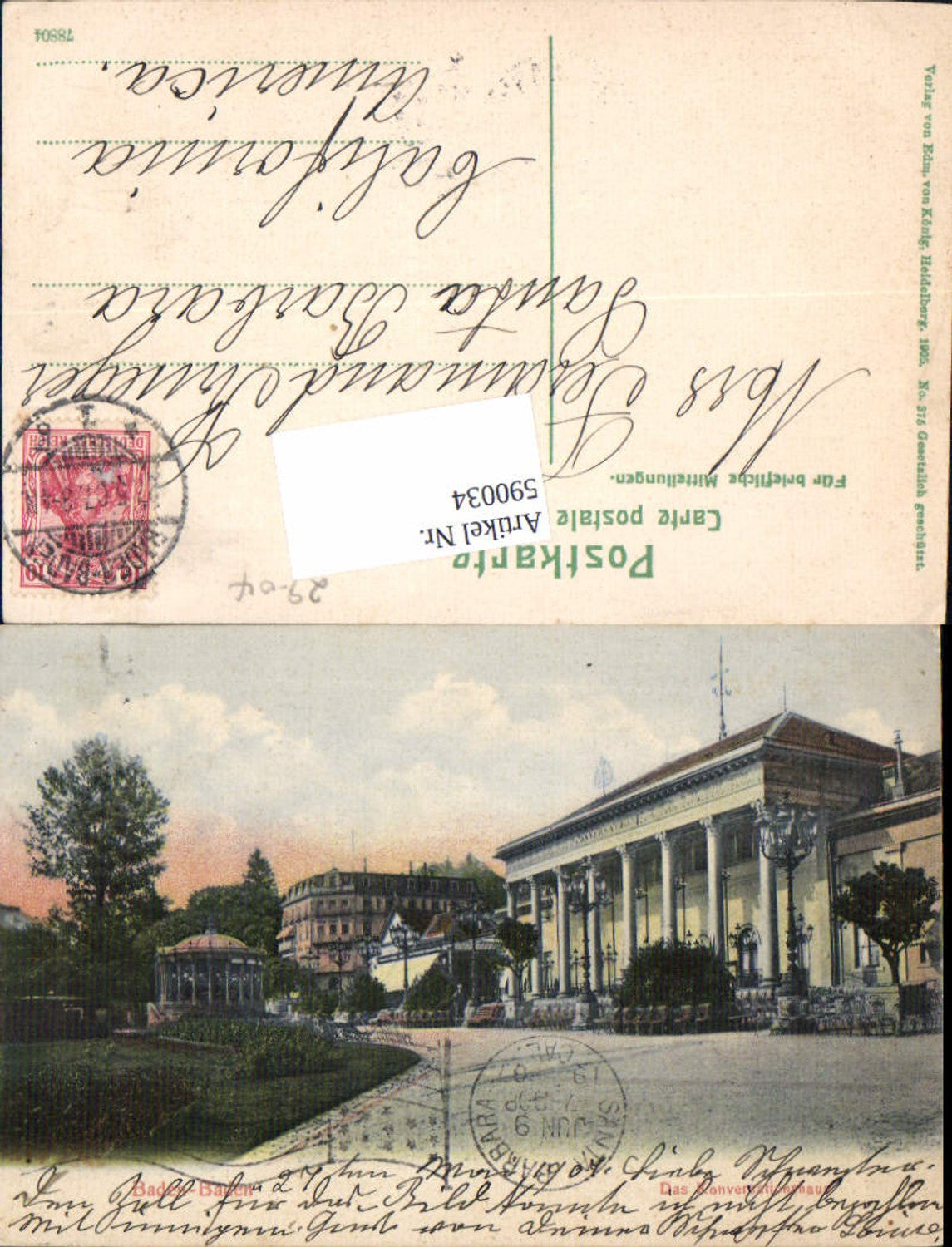 590034,Baden Baden Konversationshaus 1905