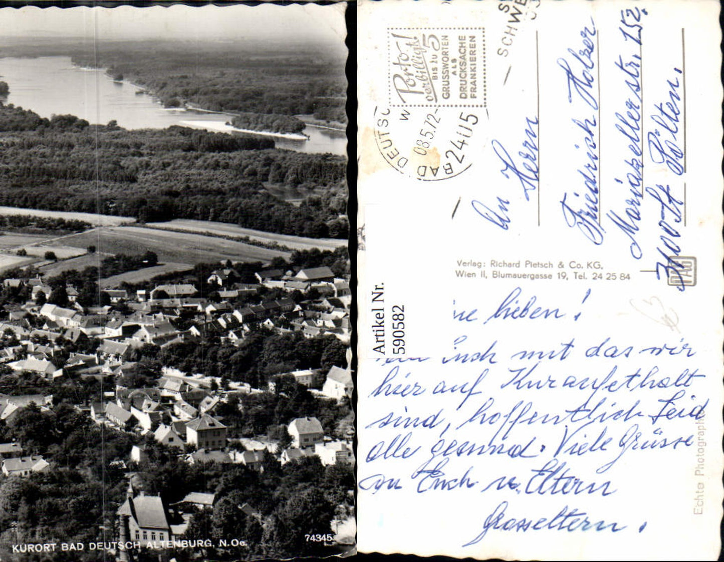 590582,Foto Ak Bad Deutsch-Altenburg Totale