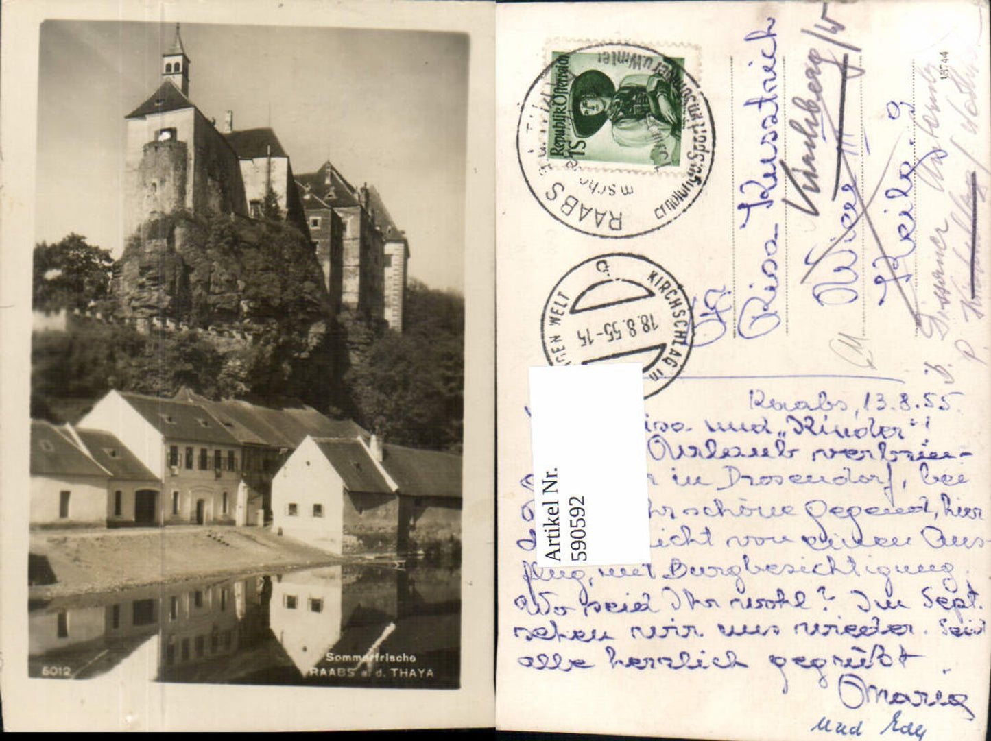 590592,Foto Ak Raabs a. d. Thaya Ansicht