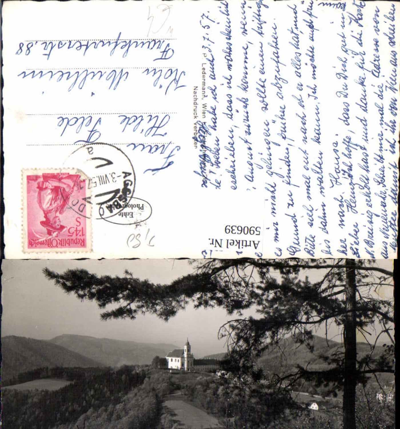 590639,Foto Ak Maria Langegg i. d. Wachau Wallfahrtskirche Bergern im Dunkelsteinerwald