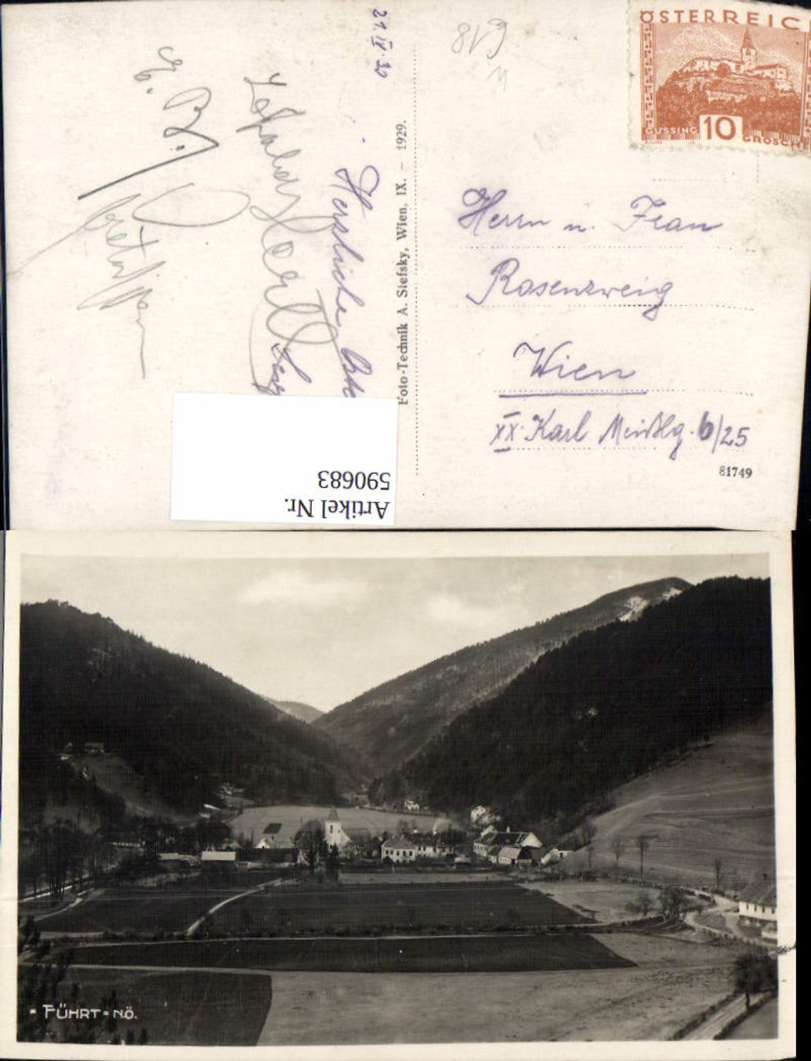 590683,Foto Ak Führt Furth an der Triesting