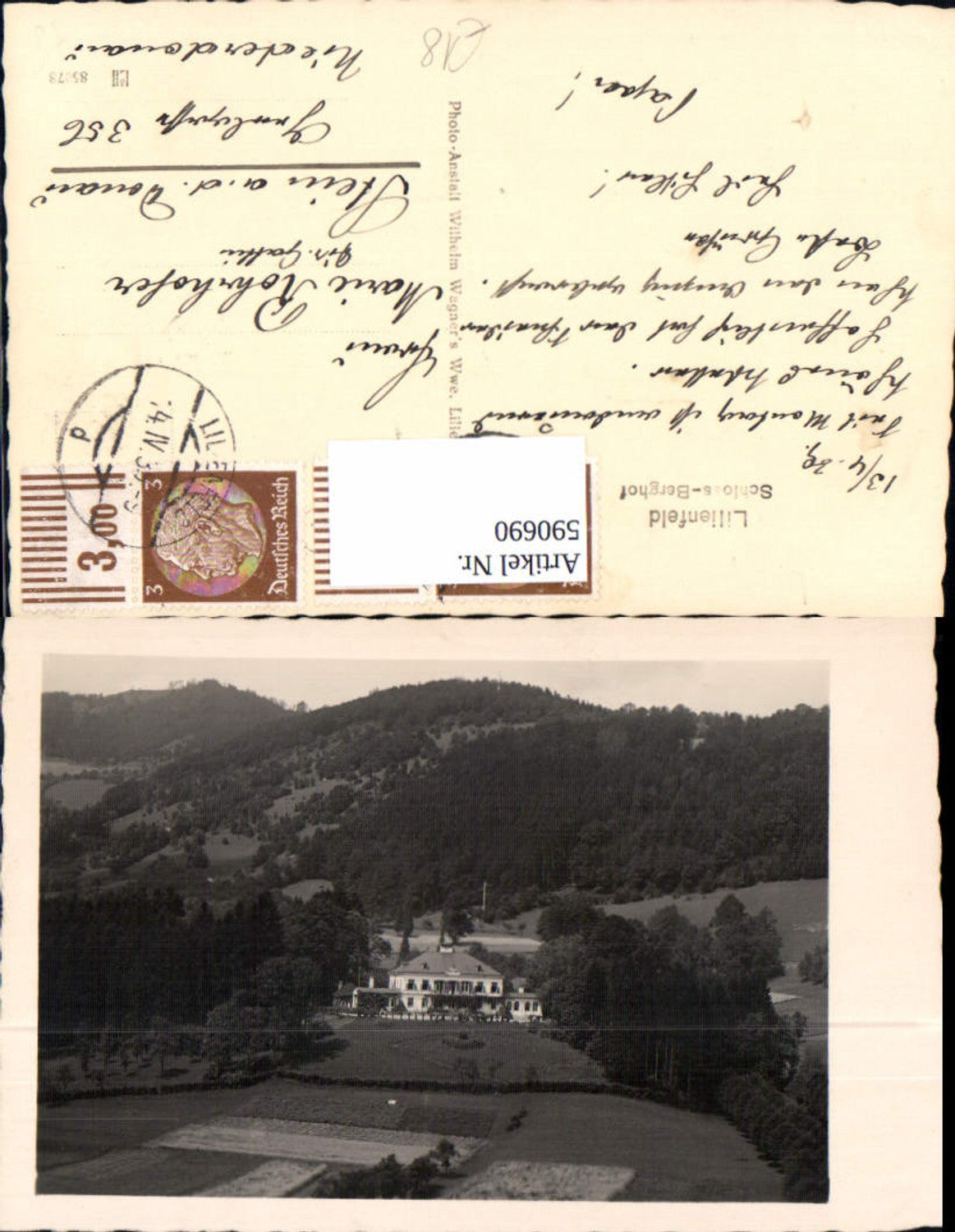 590690,Foto Ak Lilienfeld Schloss Berghof