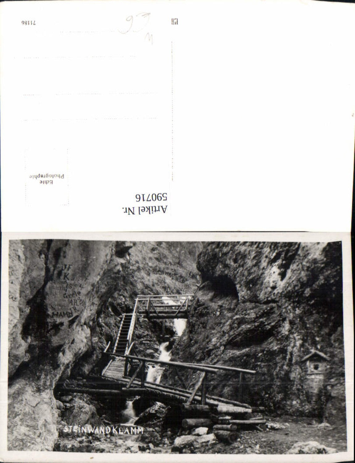 590716,Foto Ak Steinwandklamm Weissenbach an der Triesting