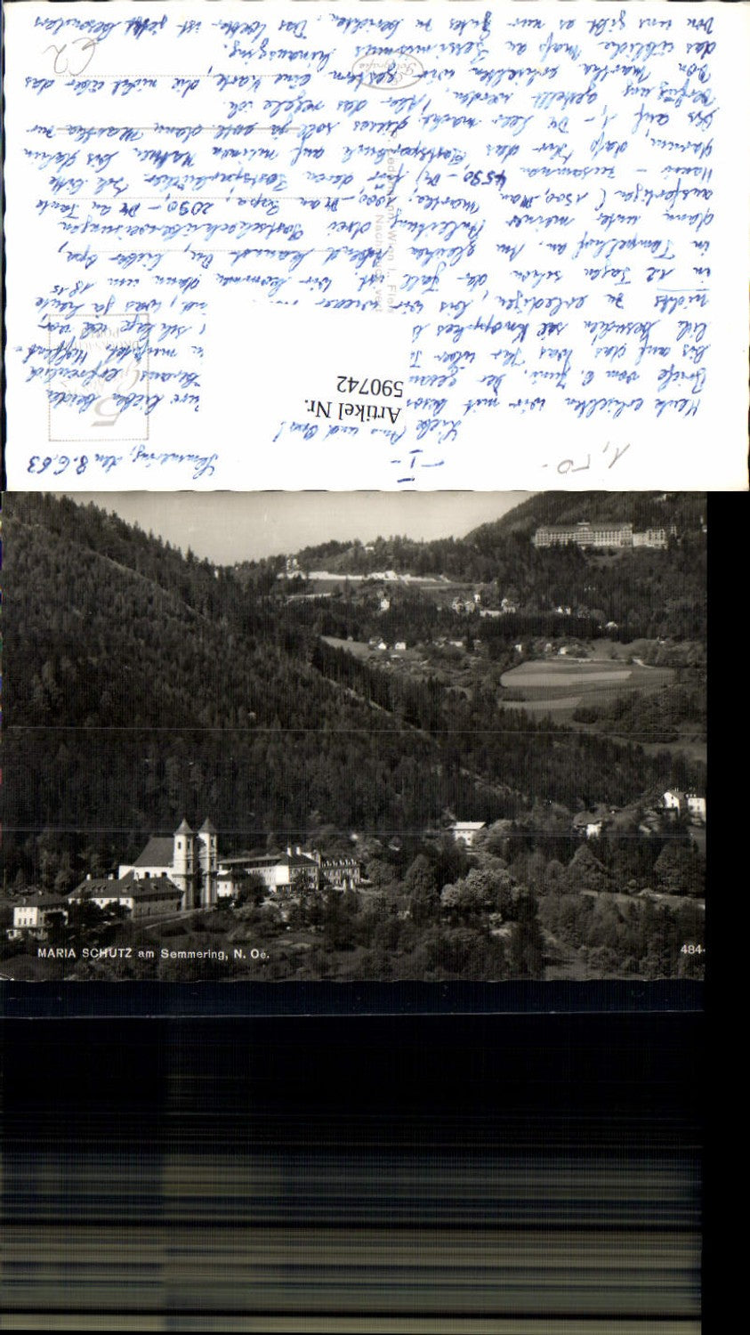 590742,Foto Ak Maria Schutz a. Semmering Schottwien