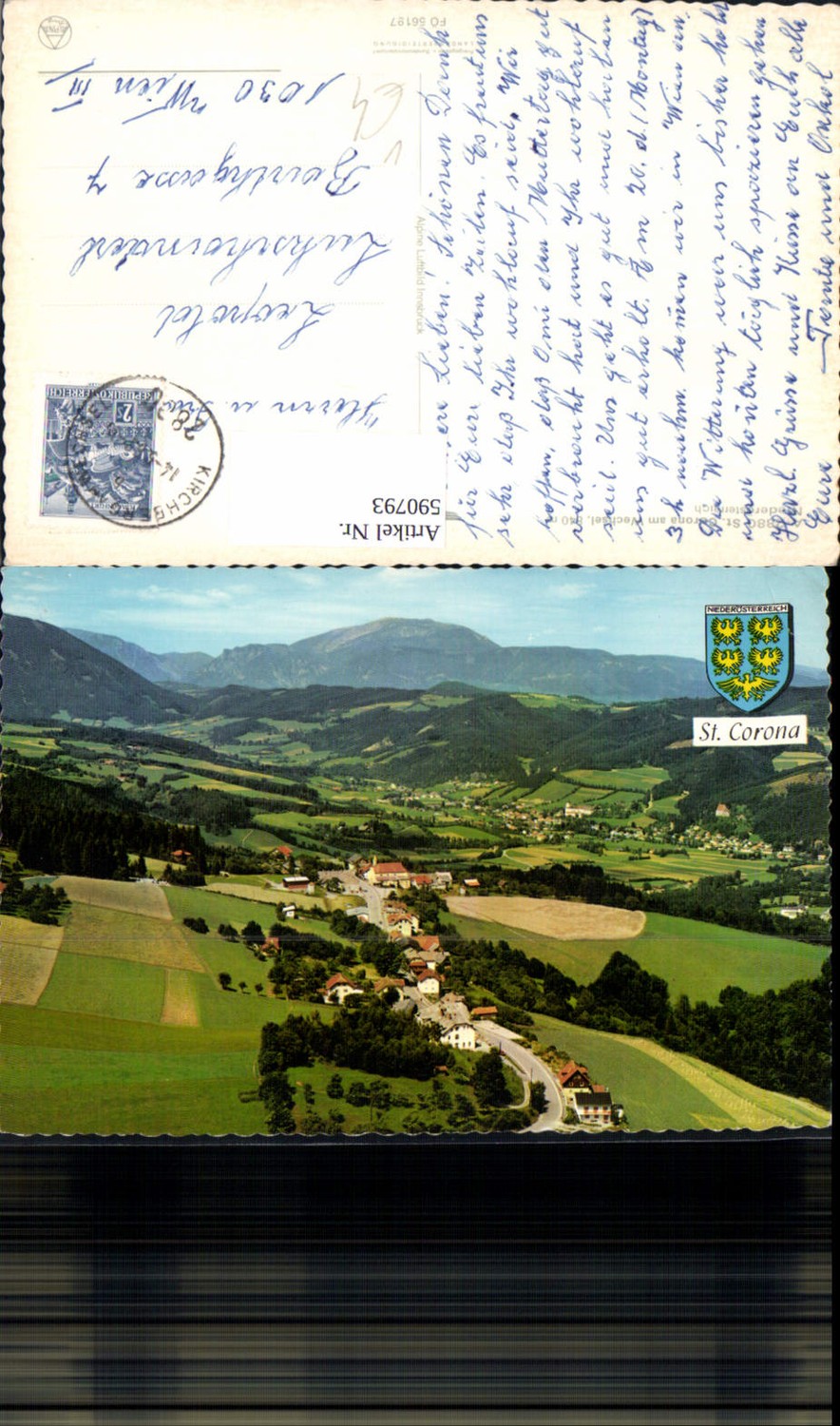 590793,Luftbild St. Corona a. Wechsel Totale pub Alpine Luftbild FÖ 56197
