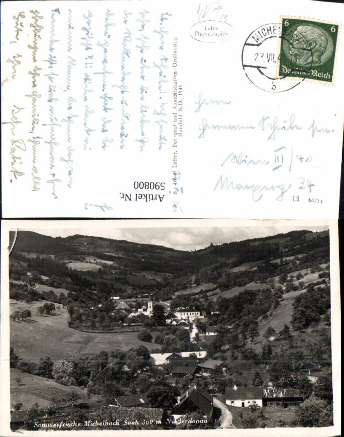 590800,Foto Ak Michelbach Totale