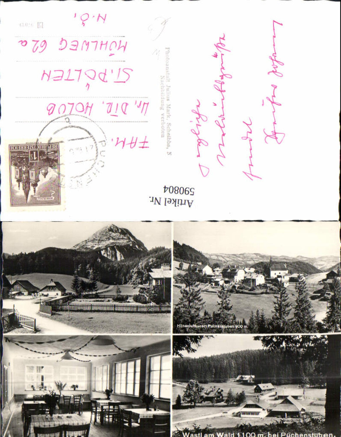 590804,Mehrbild Ak Wastl a. Wald b. Puchenstuben